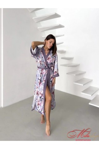 Тонкий длинній халат кимоно MB2 COSY Morning Bloom